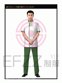 酒店制服客房服務員工衣設計429