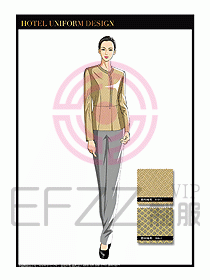 酒店制服客房服務員工衣設計436