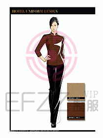 酒店制服客房服務員工衣設計442