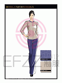 酒店制服客房服務員工衣設計451