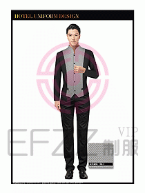 酒店服裝中餐服務員制服設計1410