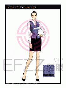酒店服裝中餐服務(wù)員制服設(shè)計(jì)1440