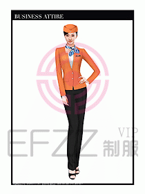 職業空姐裝制服設計圖514