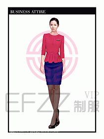 職業空姐裝制服設計圖532