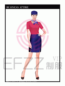 職業(yè)空姐裝制服設(shè)計圖538