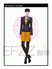 職業空姐裝制服設計圖540