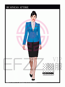 職業(yè)空姐裝制服設(shè)計圖548