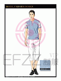 SPA水療會所服務員服裝設計367