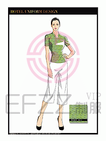 SPA水療會所服務員服裝設計371