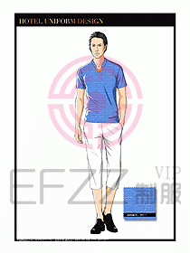 SPA水療會(huì)所服務(wù)員服裝設(shè)計(jì)375