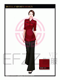 SPA水療會(huì)所服務(wù)員服裝設(shè)計(jì)380