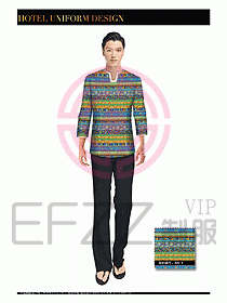 SPA水療會所服務員服裝設計382