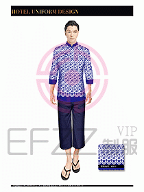 SPA水療會所服務(wù)員服裝設(shè)計386