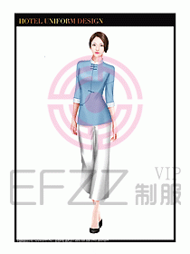 SPA水療會所服務員服裝設計391