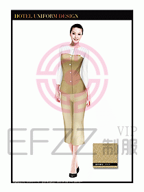 SPA按摩技師服制服設計圖1009