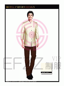 餐飲服務(wù)員茶藝師制服設(shè)計(jì)1461