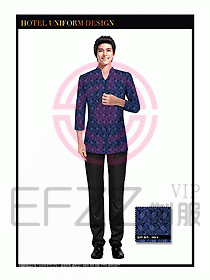 餐飲服務員茶藝師制服設計1458