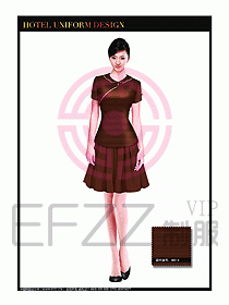 餐飲服務員茶藝師制服設計1479