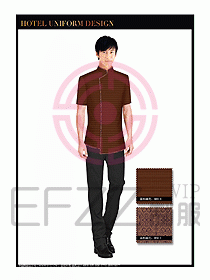 餐飲服務員茶藝師制服設計1486