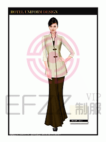 餐飲服務(wù)員茶藝師制服設(shè)計(jì)1484