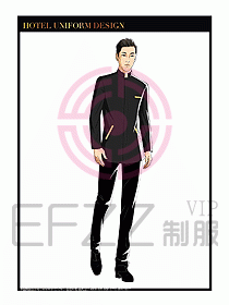 酒店門(mén)童保安行李生制服設(shè)計(jì)918