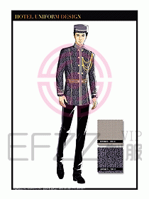 酒店門童保安行李生制服設計934
