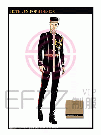 酒店門童保安行李生制服設(shè)計(jì)945