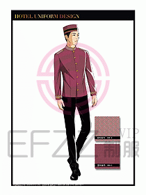 酒店門童保安行李生制服設計950
