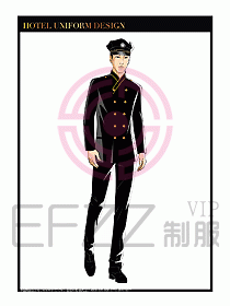 酒店門童保安行李生制服設計955
