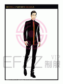 酒店門童保安行李生制服設計956