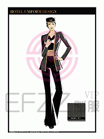 酒店門童保安行李生制服設(shè)計959