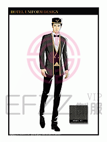 酒店門童保安行李生制服設計962