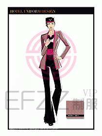 酒店門童保安行李生制服設計960