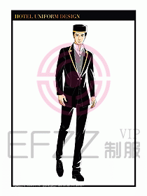 酒店門童保安行李生制服設計974