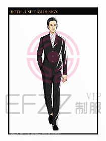 酒店門童保安行李生制服設計975