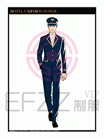 酒店門童保安行李生制服設計979