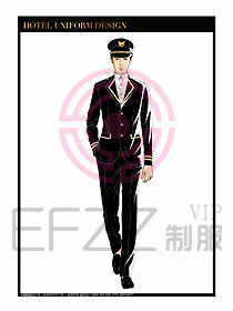 酒店門童保安行李生制服設計980