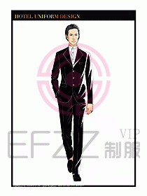 酒店門童保安行李生制服設計977