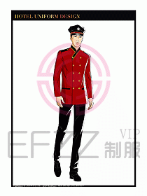 酒店門童保安行李生制服設(shè)計(jì)982