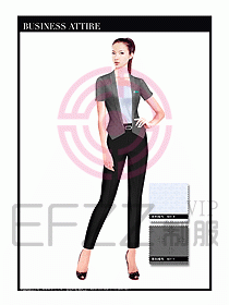 專賣店營業員職業裝設計圖1245