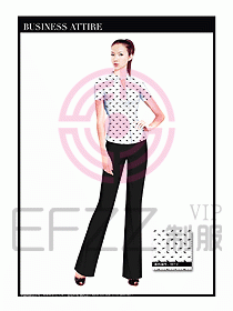 專賣店營業員職業裝設計圖1256