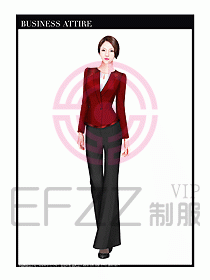 專賣店營業員職業裝設計圖1285