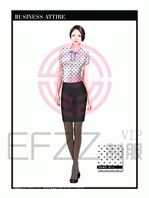 專賣店營業員職業裝設計圖1283