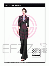 專賣店營業員職業裝設計圖1284