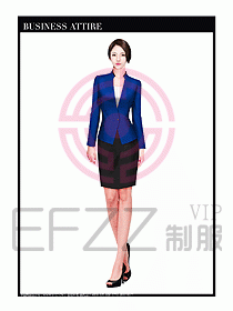 專賣店營業(yè)員職業(yè)裝設(shè)計圖1292