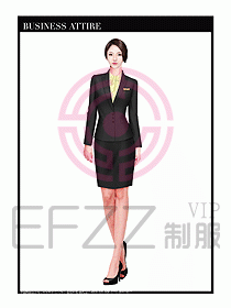 專賣店營業員職業裝設計圖1291