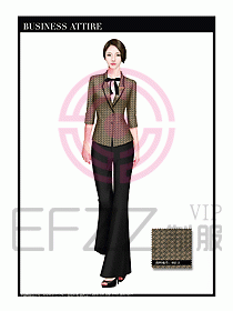 專賣店營業員職業裝設計圖1298