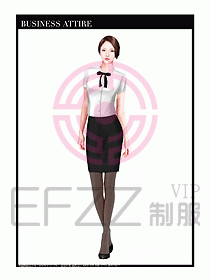 專賣店營業員職業裝設計圖1297