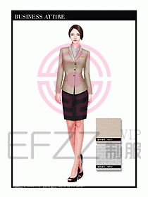 專賣店營業員職業裝設計圖1303