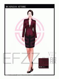 專(zhuān)賣(mài)店?duì)I業(yè)員職業(yè)裝設(shè)計(jì)圖1306